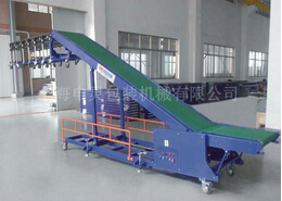 使用可調(diào)式裝車輸送機，很方便